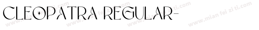 Cleopatra Regular字体转换